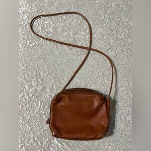 Vintage Valerie Stevens Brown Leather Crossbody Bag - Timeless Everyday Style